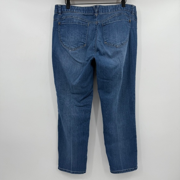 Democracy Jeans Women 14 Blue Skinny Stretch Denim Ab Technology Mid Rise - Picture 6 of 15